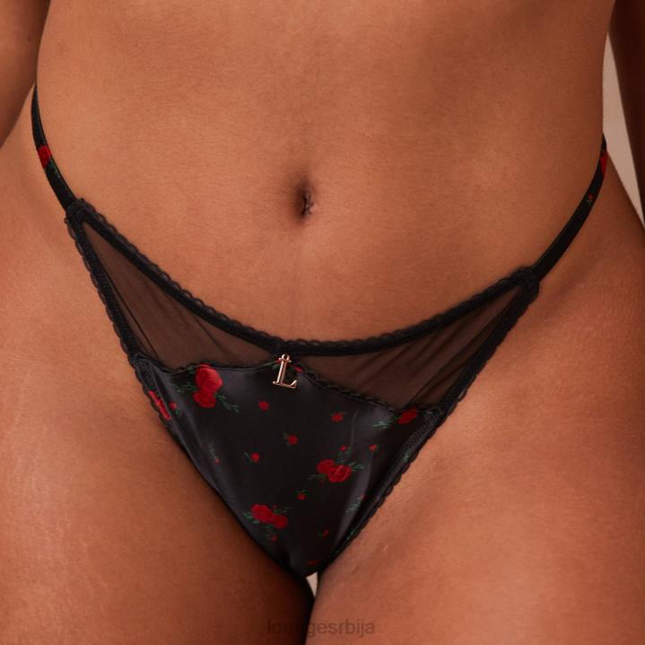 ружа балкон грудњак и танги сет Жене Lounge Доњи веш JPFL102 црн
