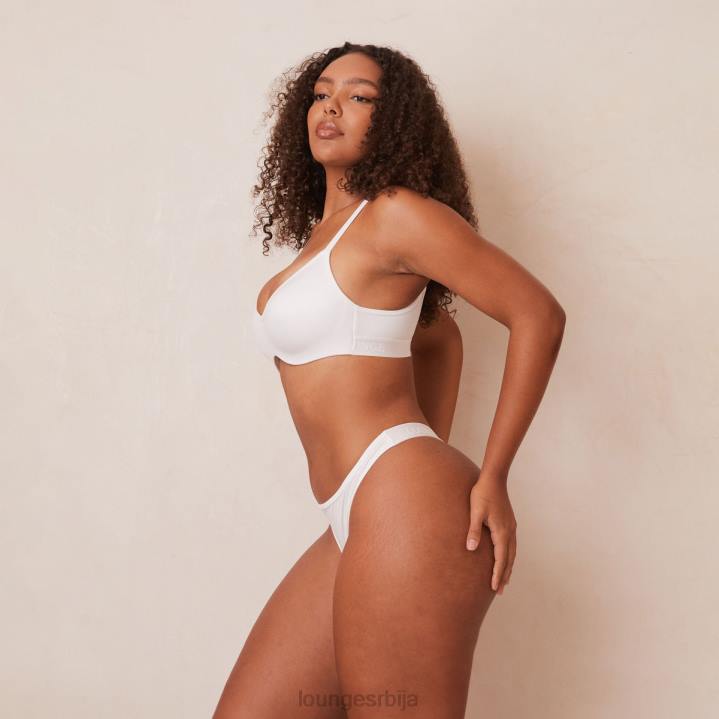 елегантан сет грудњака и тангица/гаћица Жене Lounge Доњи веш JPFL105 бео