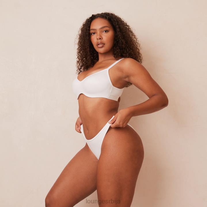 елегантан сет грудњака и тангица/гаћица Жене Lounge Доњи веш JPFL105 бео