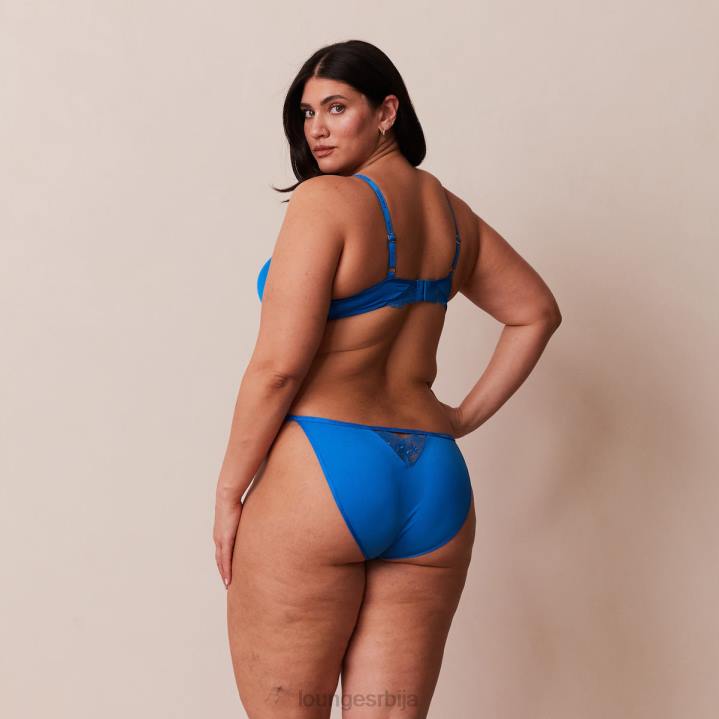 сет антигравитационих пусх-уп грудњака и тангица/гаћица Жене Lounge Доњи веш JPFL110 кобалт плава