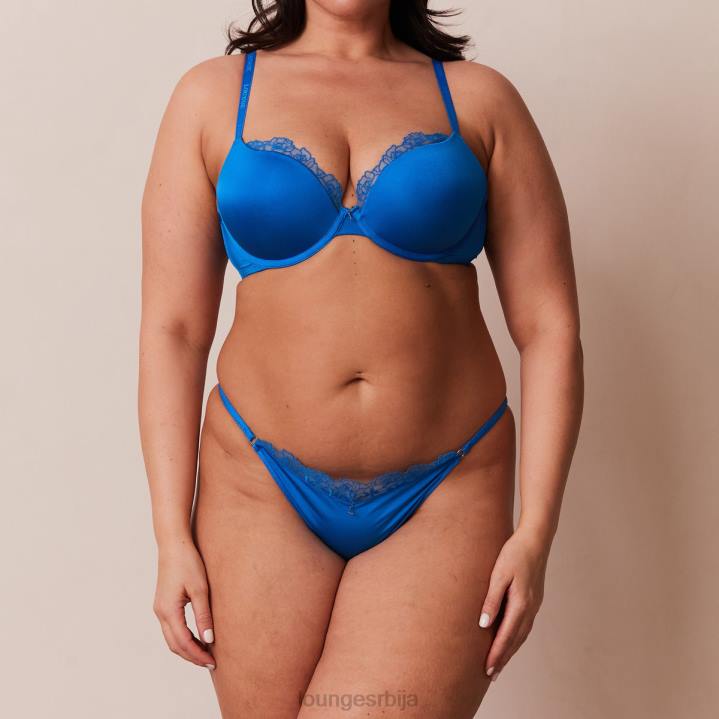 сет антигравитационих пусх-уп грудњака и тангица/гаћица Жене Lounge Доњи веш JPFL110 кобалт плава