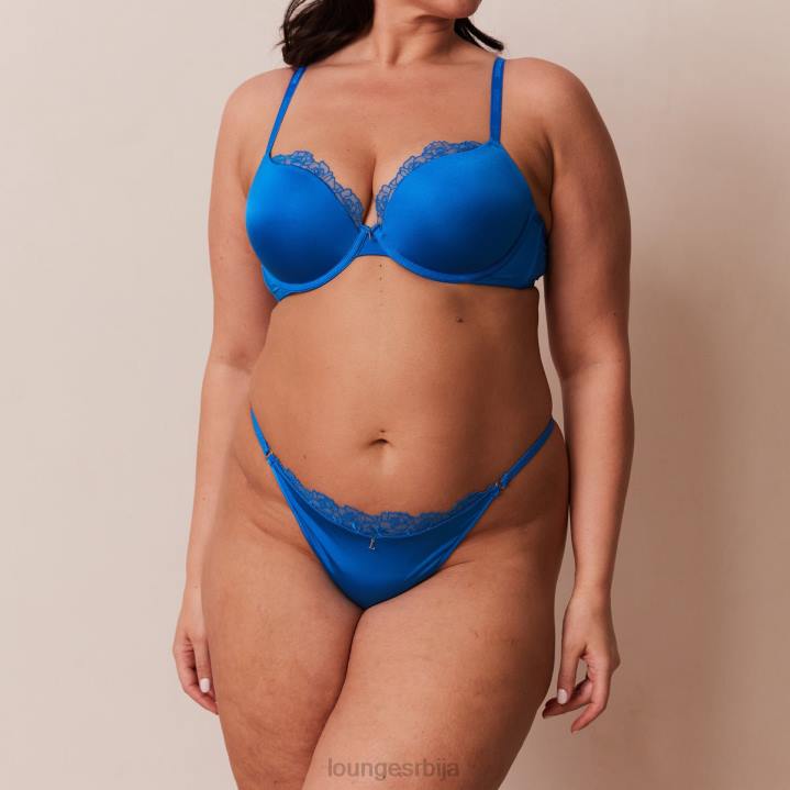 сет антигравитационих пусх-уп грудњака и тангица/гаћица Жене Lounge Доњи веш JPFL110 кобалт плава