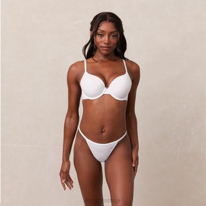 Сцулпт пусх-уп мајица грудњак и г-стринг/гаћице сет Жене Lounge Доњи веш JPFL111 бео