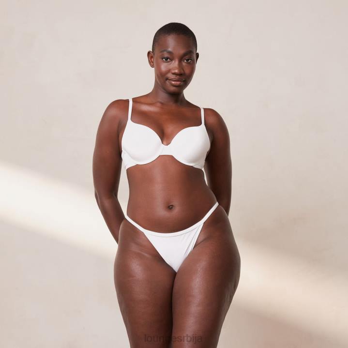 Сцулпт пусх-уп мајица грудњак и г-стринг/гаћице сет Жене Lounge Доњи веш JPFL111 бео