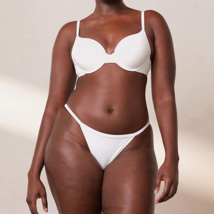 Сцулпт пусх-уп мајица грудњак и г-стринг/гаћице сет Жене Lounge Доњи веш JPFL111 бео