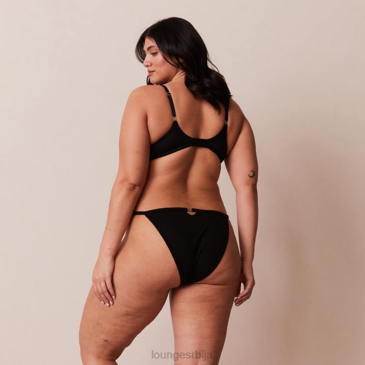 Сцулпт пусх-уп мајица грудњак и г-стринг/гаћице сет Жене Lounge Доњи веш JPFL115 црн