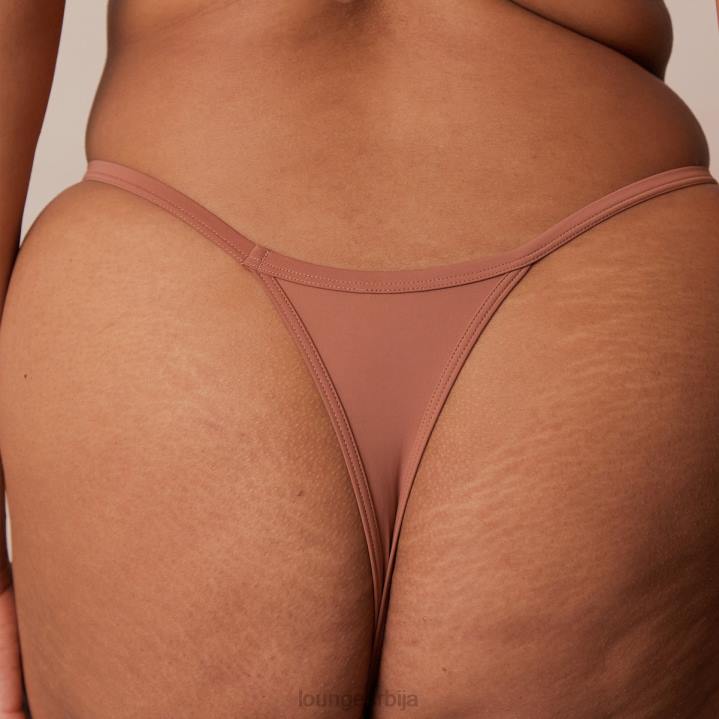 сет класичних грудњака са кратким мајицама и тангица/гаћица Жене Lounge Доњи веш JPFL121 моцха