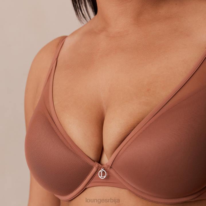 сет класичних грудњака са кратким мајицама и тангица/гаћица Жене Lounge Доњи веш JPFL121 моцха