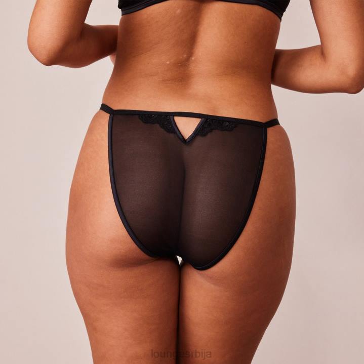 завести балконски грудњак са предњим закопчавањем и танге/гаћице Жене Lounge Доњи веш JPFL126 црн