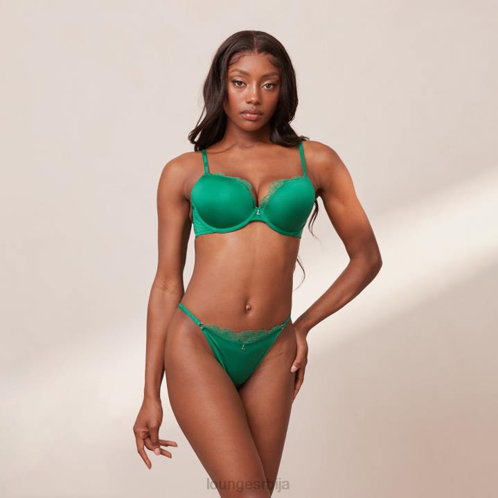 сет антигравитационих пусх-уп грудњака и тангица/гаћица Жене Lounge Доњи веш JPFL136 смарагд