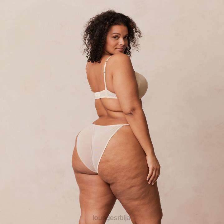 грудњак са меким сатенским мајицама и танге/гаћице Жене Lounge Доњи веш JPFL143 латте