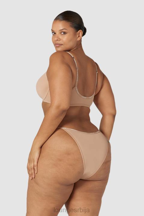 Комплет мајица са глатким предњим закопчавањем и танги/гаћица Жене Lounge Доњи веш JPFL148 душо