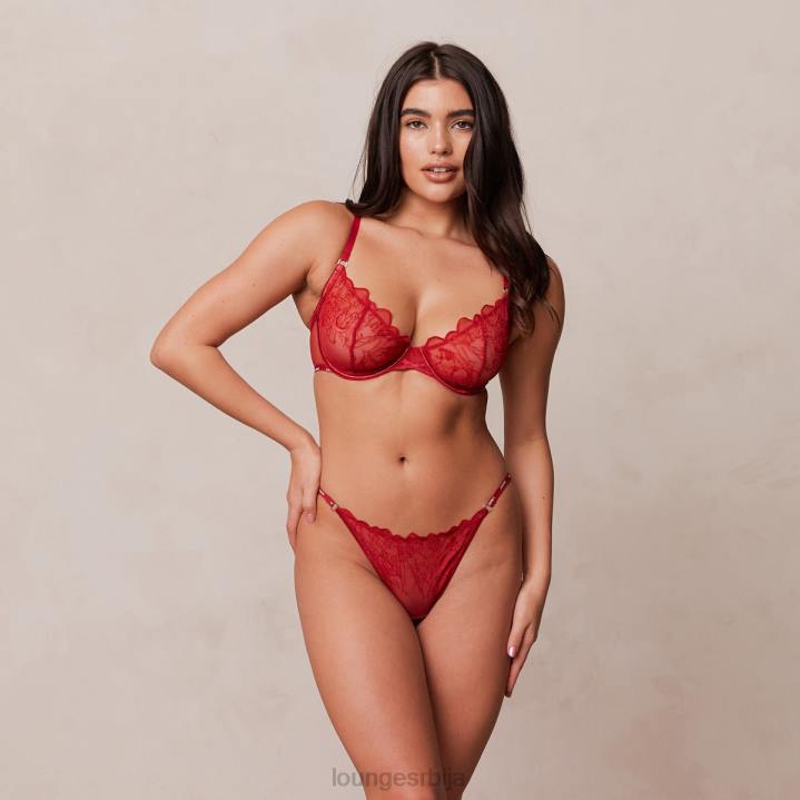 илустрација комплет балконских грудњака и тангица/гаћица Жене Lounge Доњи веш JPFL14 мароон