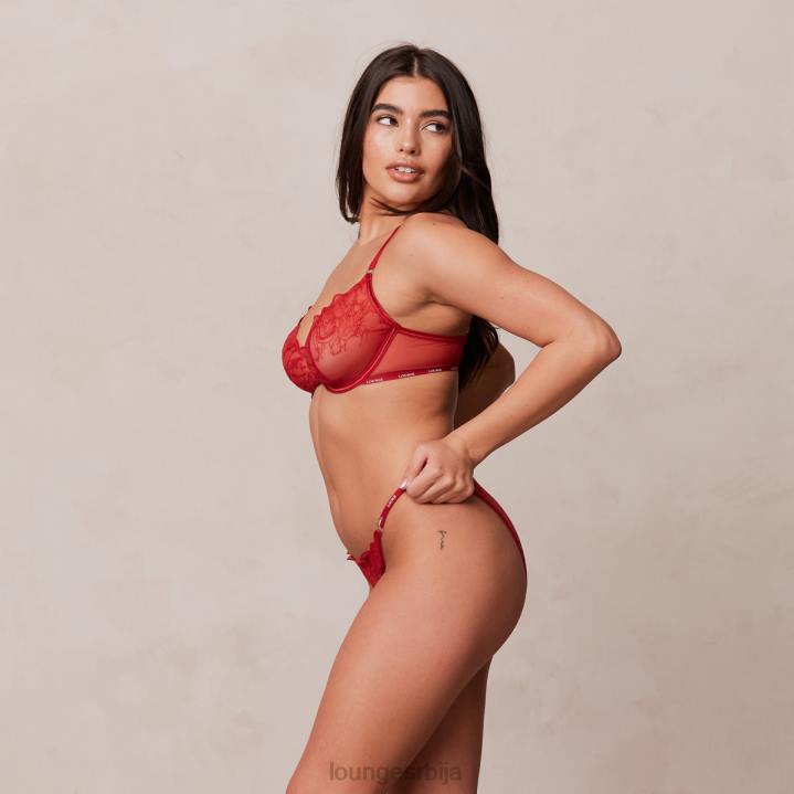 илустрација комплет балконских грудњака и тангица/гаћица Жене Lounge Доњи веш JPFL14 мароон
