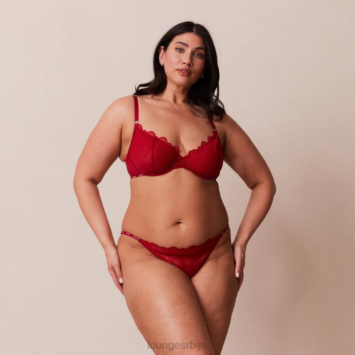 илустрација комплет балконских грудњака и тангица/гаћица Жене Lounge Доњи веш JPFL14 мароон