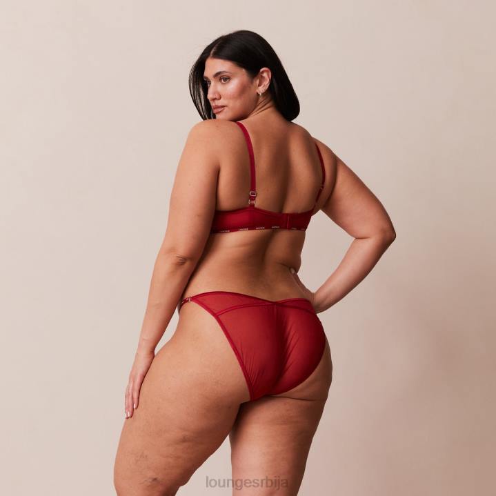 илустрација комплет балконских грудњака и тангица/гаћица Жене Lounge Доњи веш JPFL14 мароон