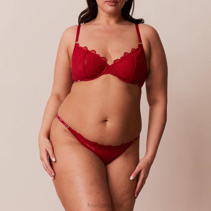 илустрација комплет балконских грудњака и тангица/гаћица Жене Lounge Доњи веш JPFL14 мароон