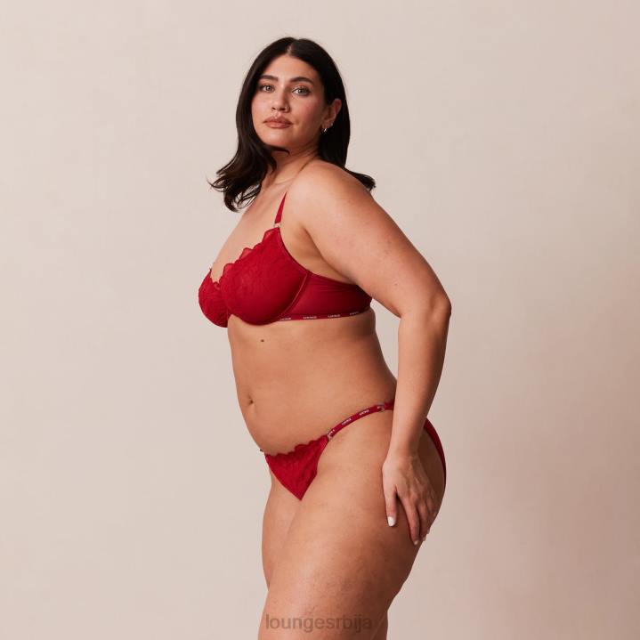 илустрација комплет балконских грудњака и тангица/гаћица Жене Lounge Доњи веш JPFL14 мароон