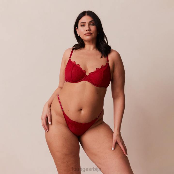 илустрација комплет балконских грудњака и тангица/гаћица Жене Lounge Доњи веш JPFL14 мароон