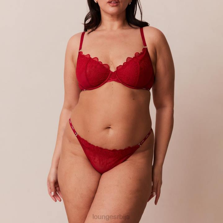 илустрација комплет балконских грудњака и тангица/гаћица Жене Lounge Доњи веш JPFL14 мароон