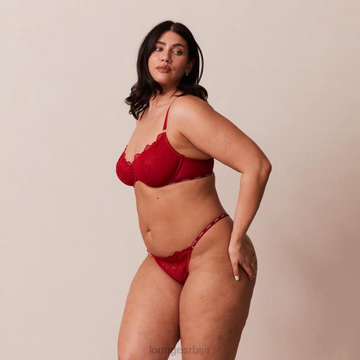 илустрација комплет балконских грудњака и тангица/гаћица Жене Lounge Доњи веш JPFL14 мароон