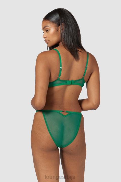 Флирт балкон грудњак и г-стринг/гаћице сет Жене Lounge Доњи веш JPFL160 смарагд