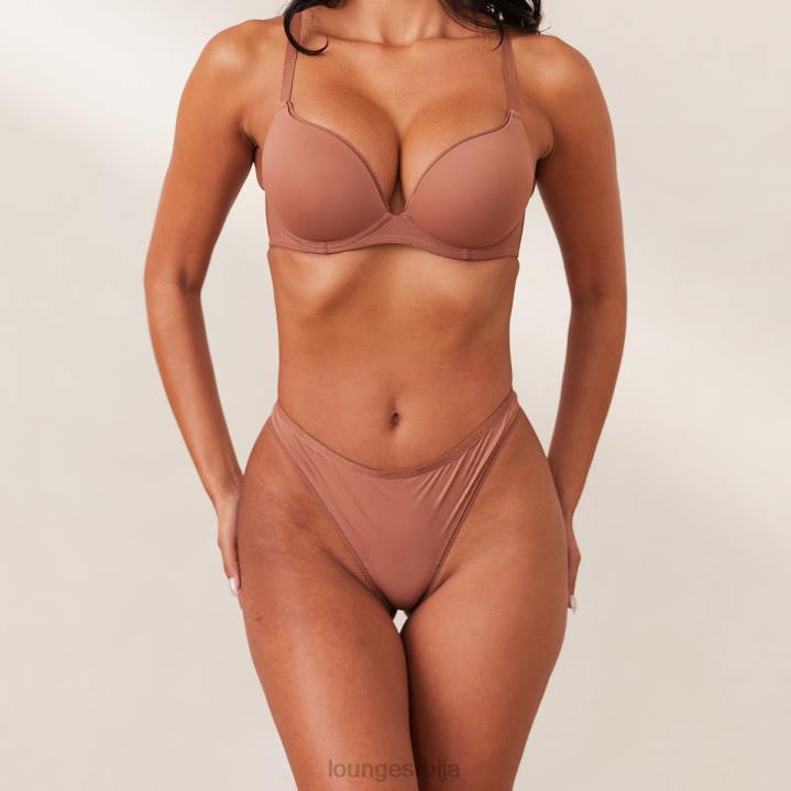 грудњак и танги удобан пусх-уп Жене Lounge Доњи веш JPFL163 моцха