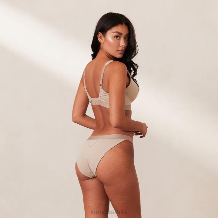ребрасти комплет свесног грудњака и тангица/гаћица Жене Lounge Доњи веш JPFL168 минк
