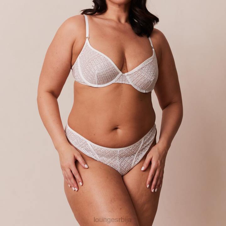 икона балконски грудњак и танги сет Жене Lounge Доњи веш JPFL170 бео