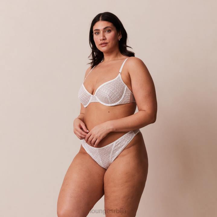 икона балконски грудњак и танги сет Жене Lounge Доњи веш JPFL170 бео