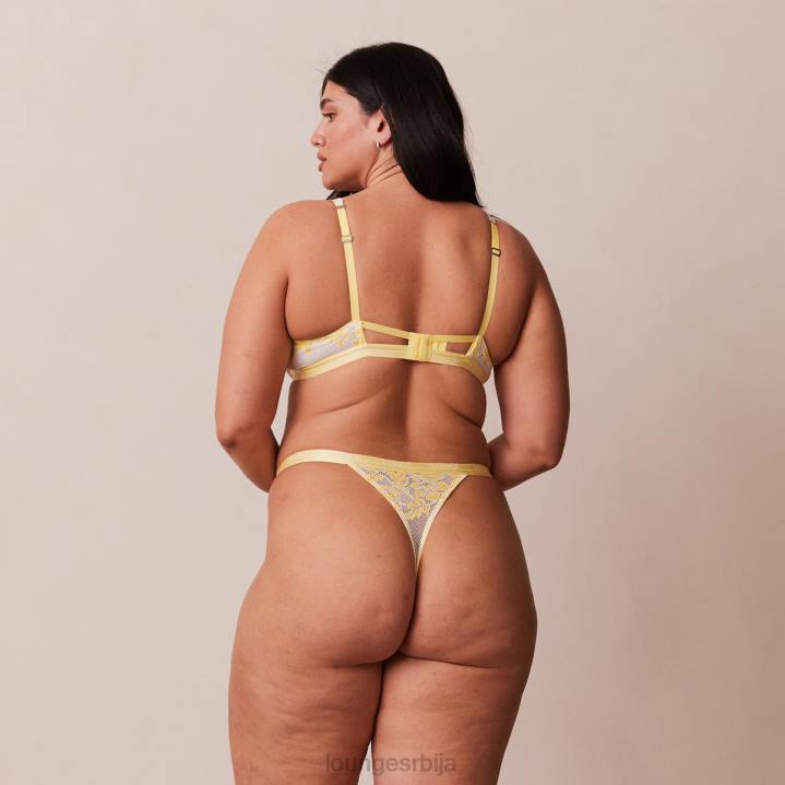 луксузни балконски грудњак и танге/гаћице сет Жене Lounge Доњи веш JPFL21 лимун