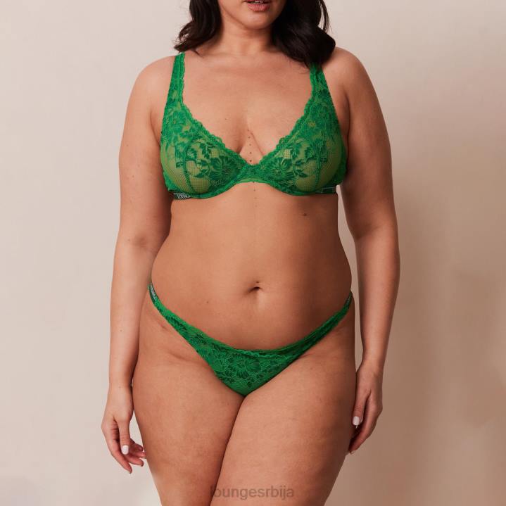 луксузни балконски грудњак и танге/гаћице сет Жене Lounge Доњи веш JPFL25 смарагд