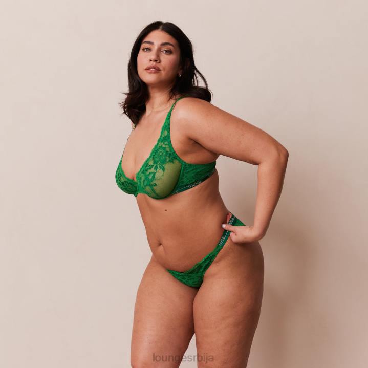 луксузни балконски грудњак и танге/гаћице сет Жене Lounge Доњи веш JPFL25 смарагд