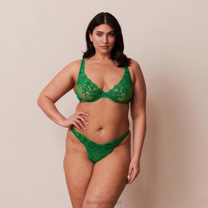луксузни балконски грудњак и танге/гаћице сет Жене Lounge Доњи веш JPFL25 смарагд