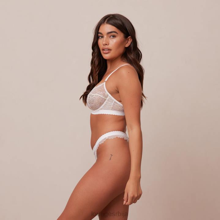 сет балконских грудњака и тангица/гаћица Жене Lounge Доњи веш JPFL29 бео