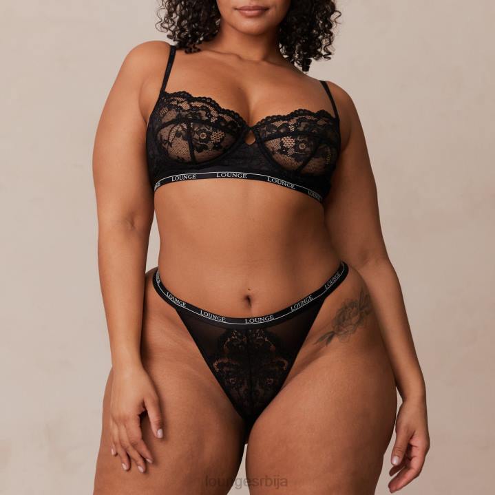 блоссом балконски грудњак и танги сет Жене Lounge Доњи веш JPFL3 црн