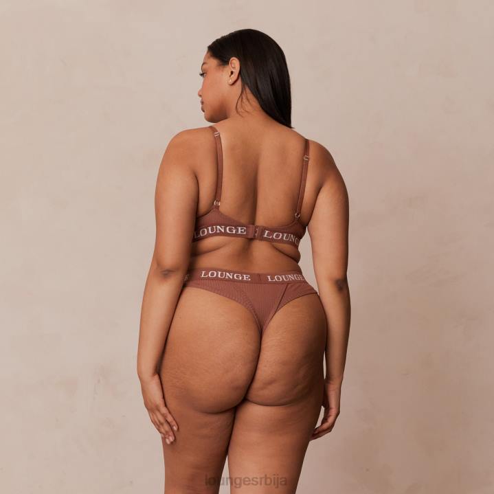 ултра комфорни ребрасти грудњак и танги Жене Lounge Доњи веш JPFL40 моцха