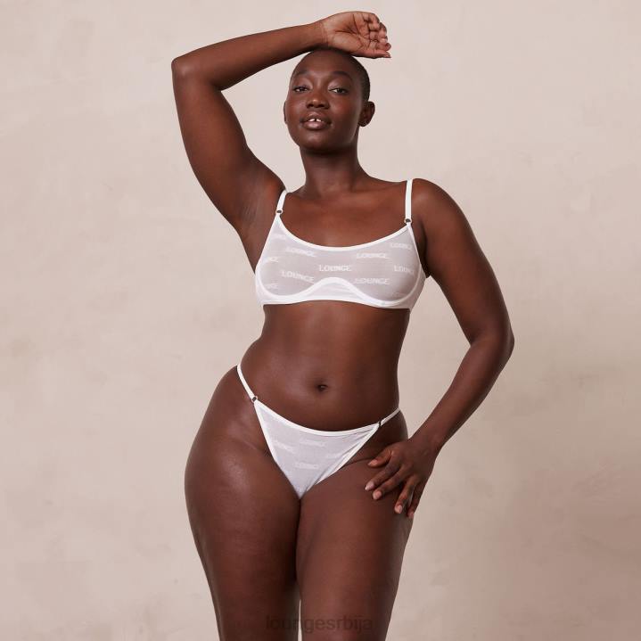 смели сет мрежастих грудњака и тангица/гаћица Жене Lounge Доњи веш JPFL41 бео