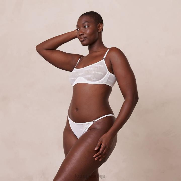 смели сет мрежастих грудњака и тангица/гаћица Жене Lounge Доњи веш JPFL41 бео