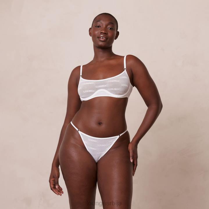 смели сет мрежастих грудњака и тангица/гаћица Жене Lounge Доњи веш JPFL41 бео