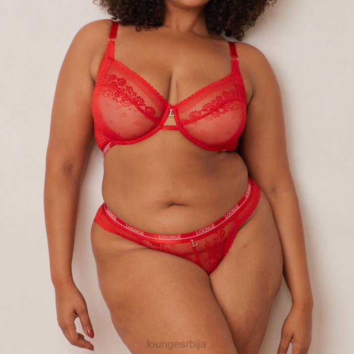 либерти балконски грудњак и танге/гаћице сет Жене Lounge Доњи веш JPFL44 црвена