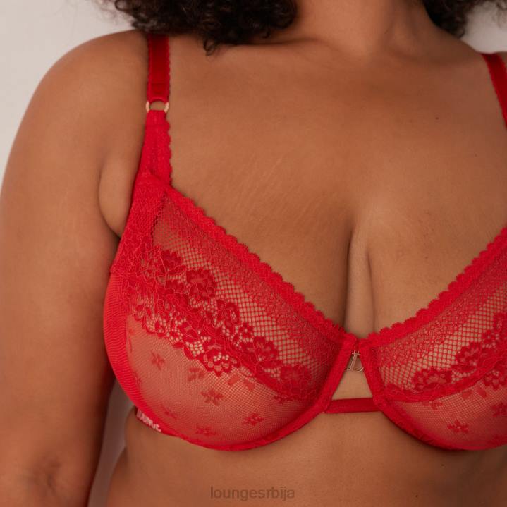 либерти балконски грудњак и танге/гаћице сет Жене Lounge Доњи веш JPFL44 црвена