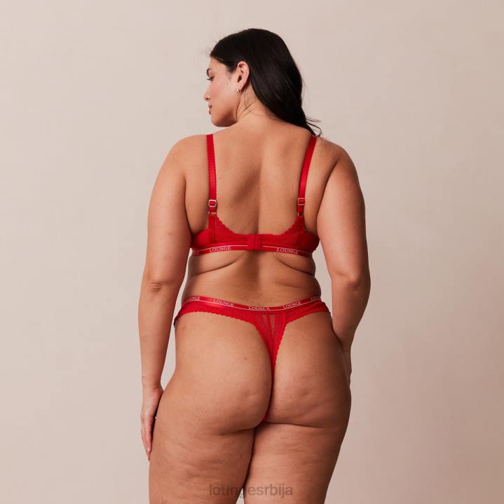 либерти балконски грудњак и танге/гаћице сет Жене Lounge Доњи веш JPFL44 црвена