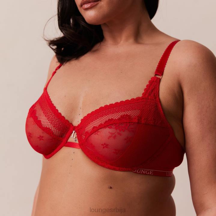 либерти балконски грудњак и танге/гаћице сет Жене Lounge Доњи веш JPFL44 црвена