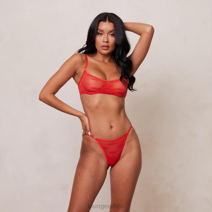 смели сет мрежастих грудњака и тангица/гаћица Жене Lounge Доњи веш JPFL48 црвена