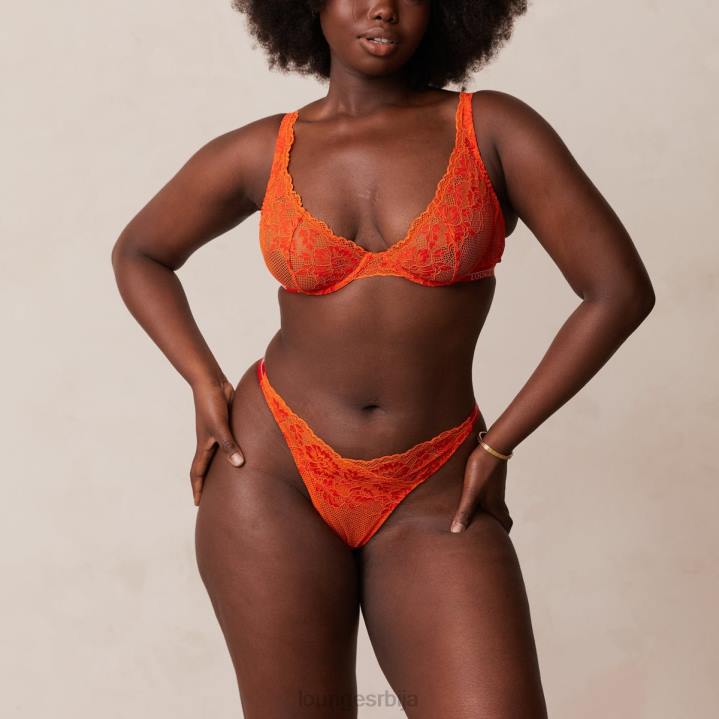 луксузни балконски грудњак и танге/гаћице сет Жене Lounge Доњи веш JPFL49 црвена