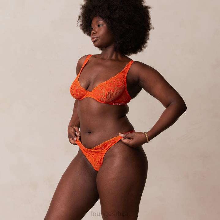 луксузни балконски грудњак и танге/гаћице сет Жене Lounge Доњи веш JPFL49 црвена