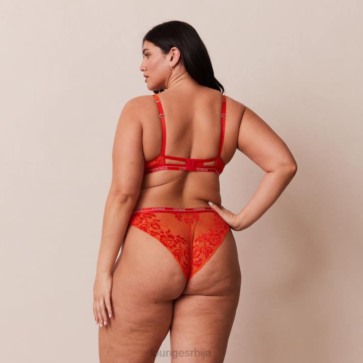 луксузни балконски грудњак и танге/гаћице сет Жене Lounge Доњи веш JPFL49 црвена