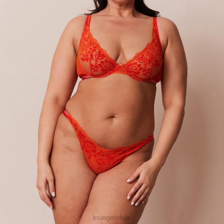 луксузни балконски грудњак и танге/гаћице сет Жене Lounge Доњи веш JPFL49 црвена