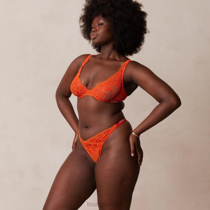 луксузни балконски грудњак и танге/гаћице сет Жене Lounge Доњи веш JPFL49 црвена